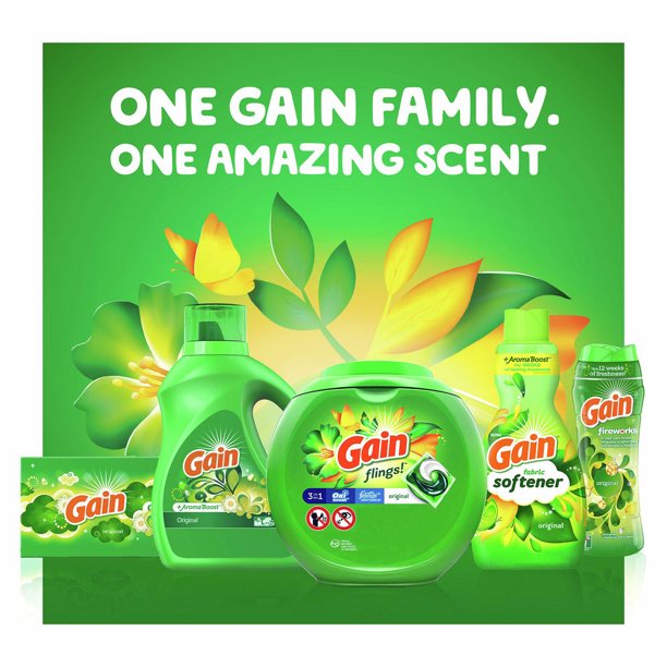 Gain Flings! Liquid Laundry Detergent Pacs, Original Scent (152 ct.)