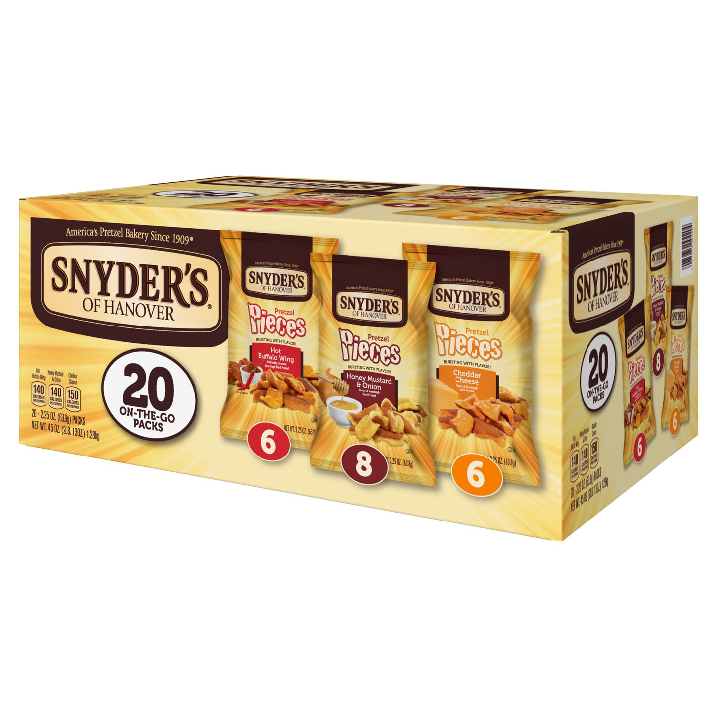 Snyder's of Hanover Pretzel Pieces Variety Pack (2.25 oz., 20 pk.)