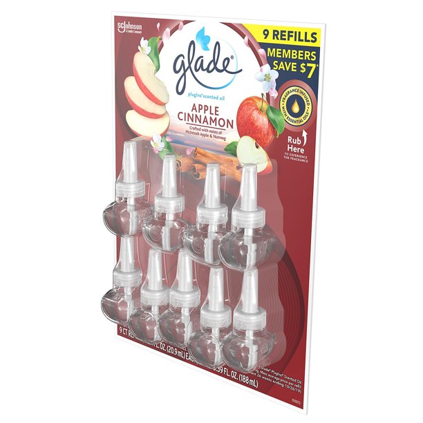 Glade PlugIns Scented Essential Oil Refills (6.39 fl. oz., 9 ct.)