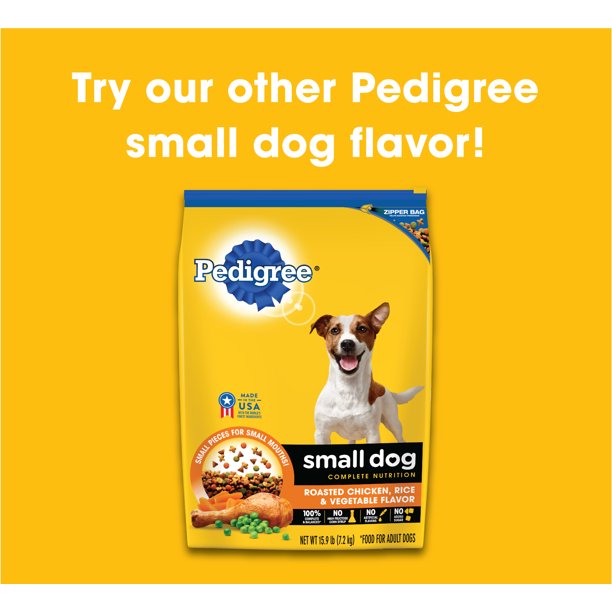 Pedigree Complete Nutrition Dry Dog Food for Small Dogs, Grilled Steak & Vegetable Flavor (20 lbs.)