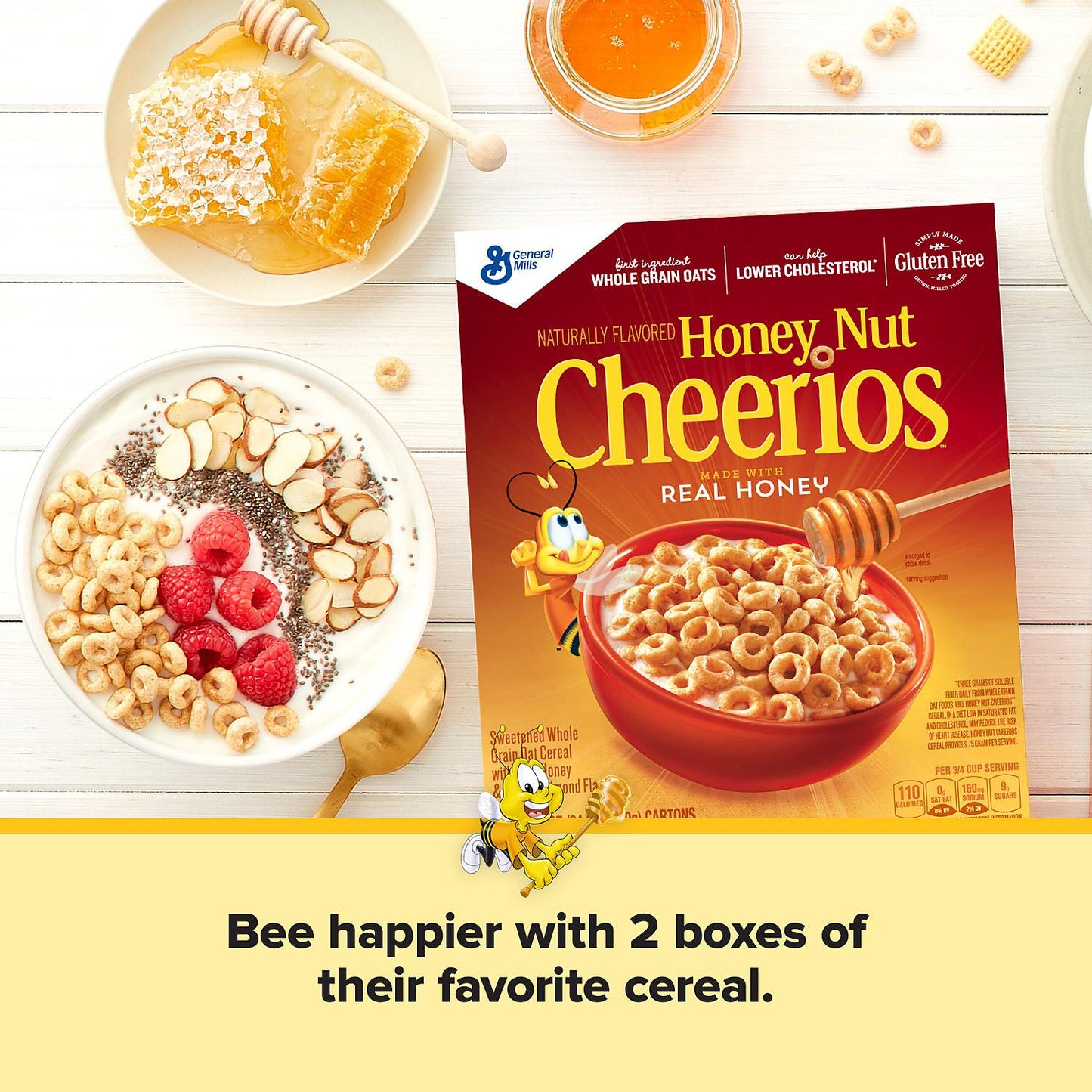 Honey Nut Cheerios Gluten-Free Cereal (2 pk.)