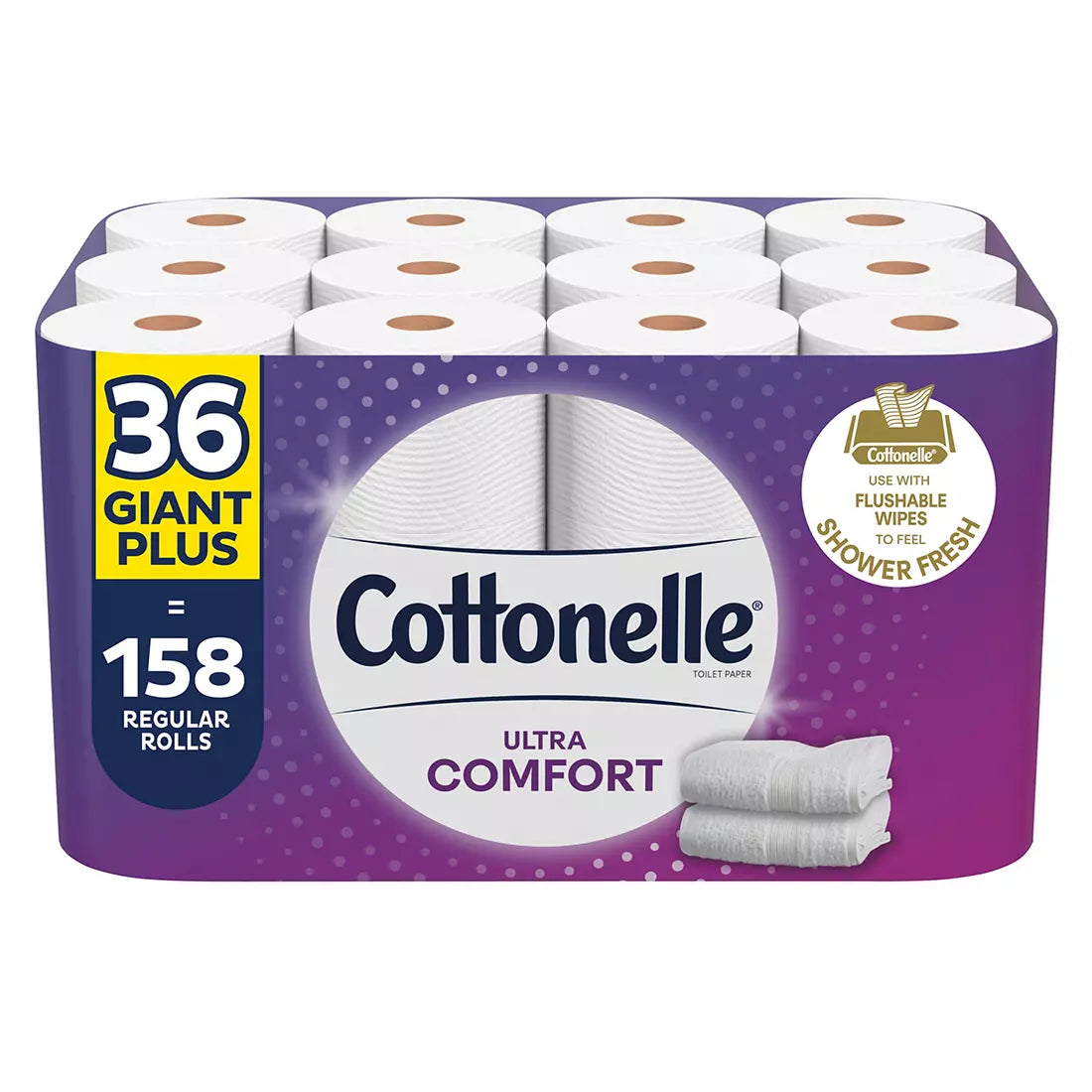 Cottonelle Ultra Comfort Toilet Paper (36 Mega Rolls, 268 sheets/roll)