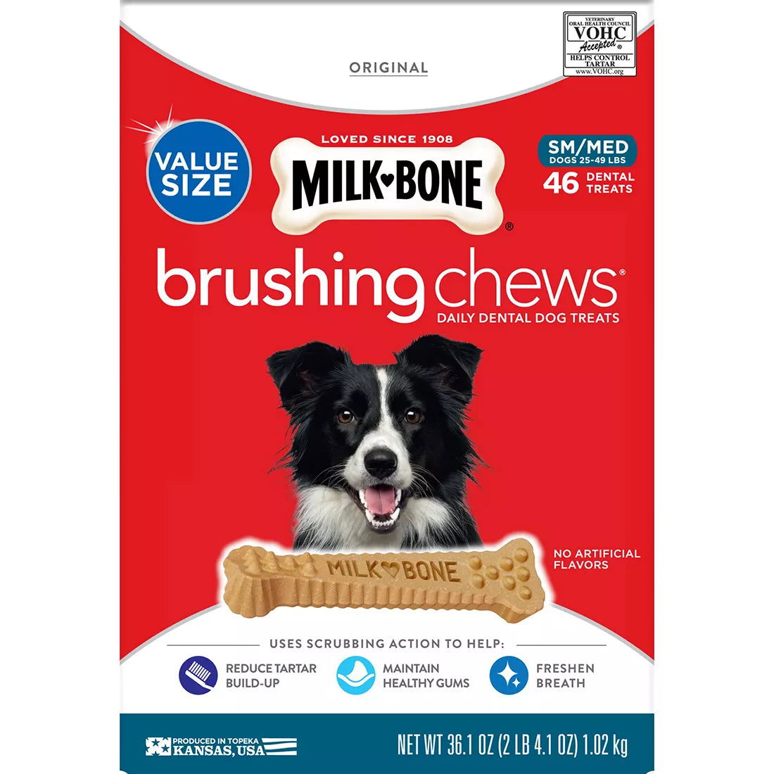 Milk-Bone Brushing Chews Daily Dental Dog Treats, 46 ct.