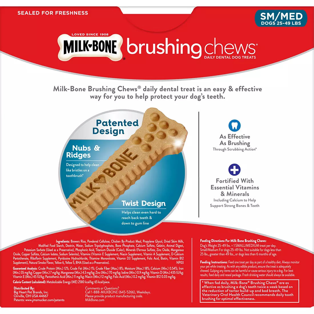 Milk-Bone Brushing Chews Daily Dental Dog Treats, 46 ct.