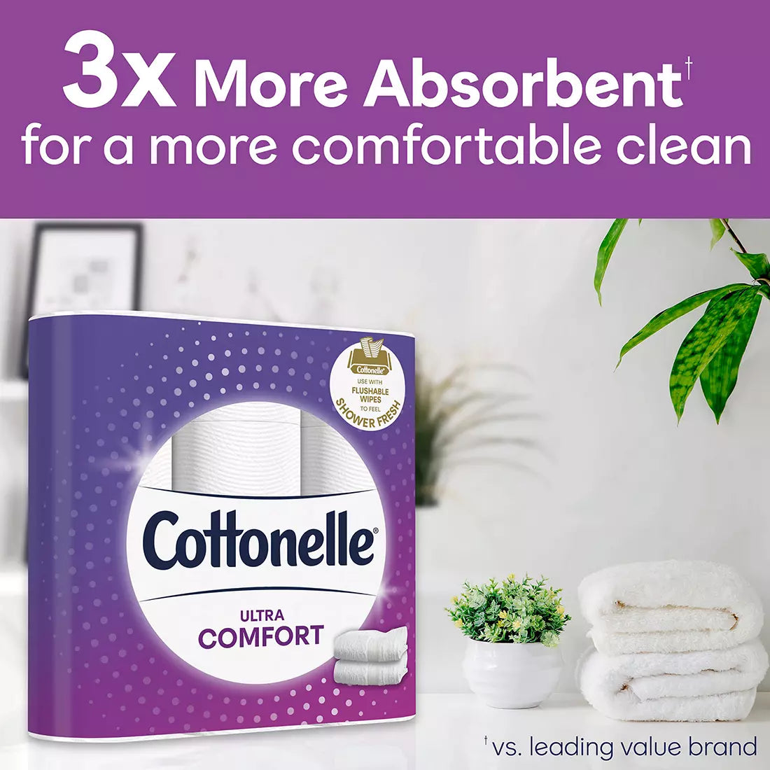 Cottonelle Ultra Comfort Toilet Paper (36 Mega Rolls, 268 sheets/roll)