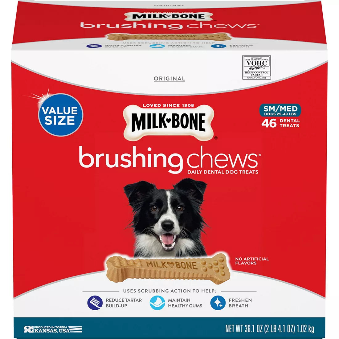 Milk-Bone Brushing Chews Daily Dental Dog Treats, 46 ct.