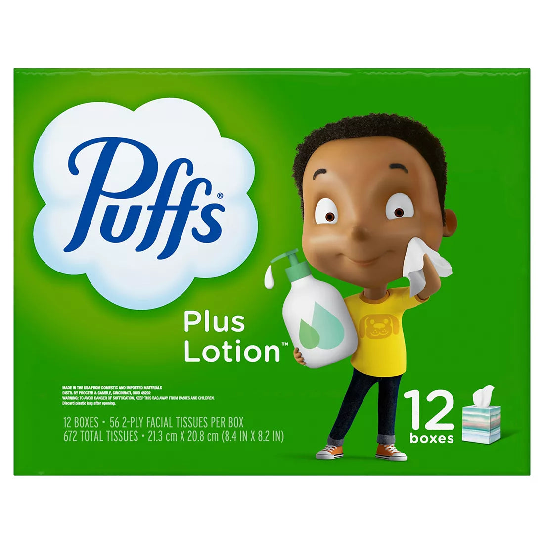 Puffs Plus Lotion Facial Tissues, 672 sheets