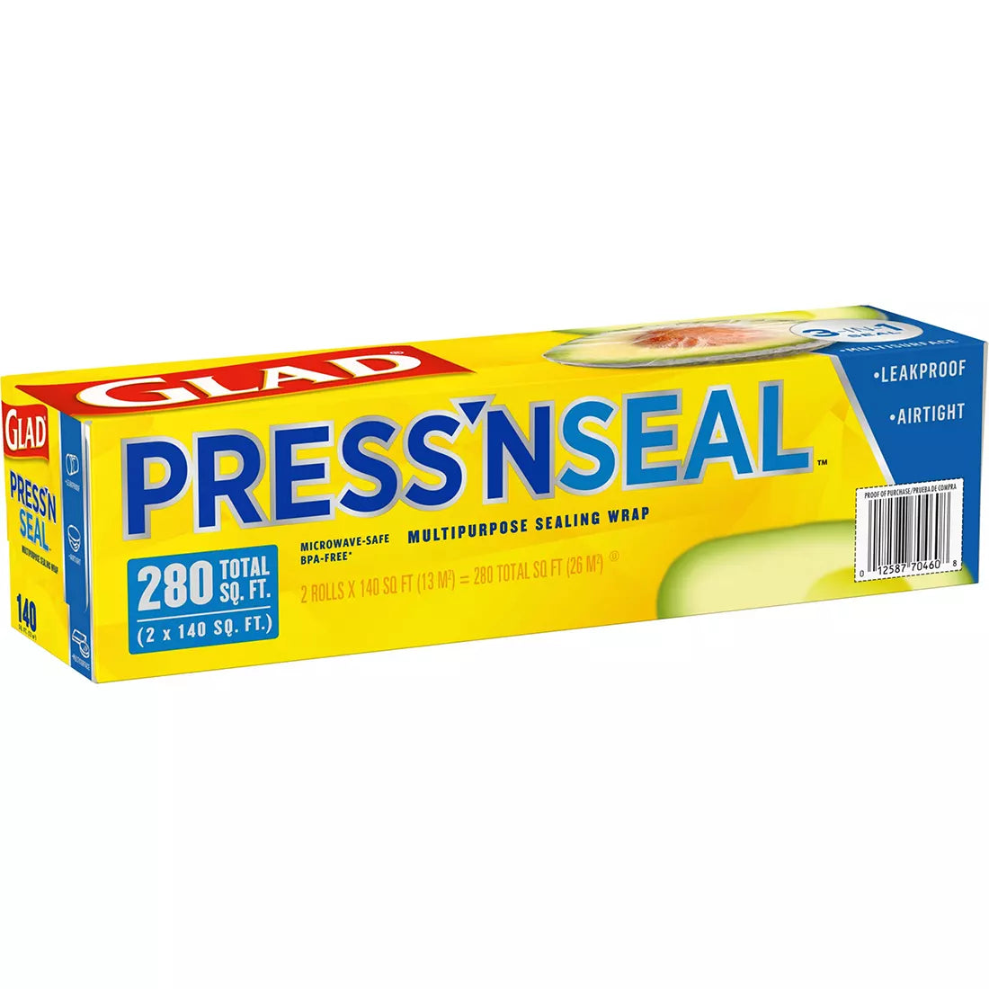 Glad Press N Seal Plastic Wrap, 2 pk./140 sq. ft.