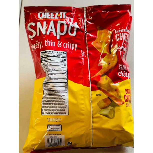 Cheez-It Snapd Double Cheddar, 20 oz.