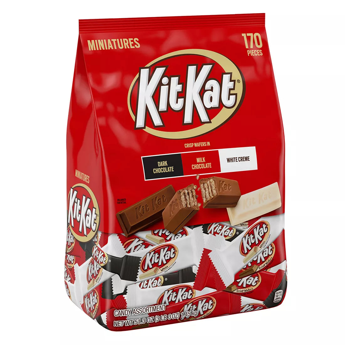 Kit Kat Miniatures Candy Bars, 51.3 oz./170 ct.