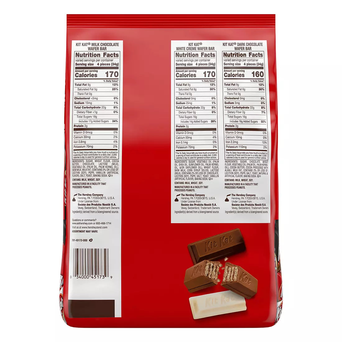 Kit Kat Miniatures Candy Bars, 51.3 oz./170 ct.