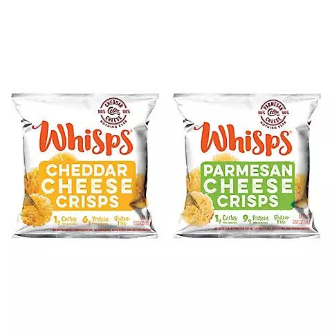 Whisps Parmesan & Cheddar Cheese Crisps Variety Pack, 14 ct.