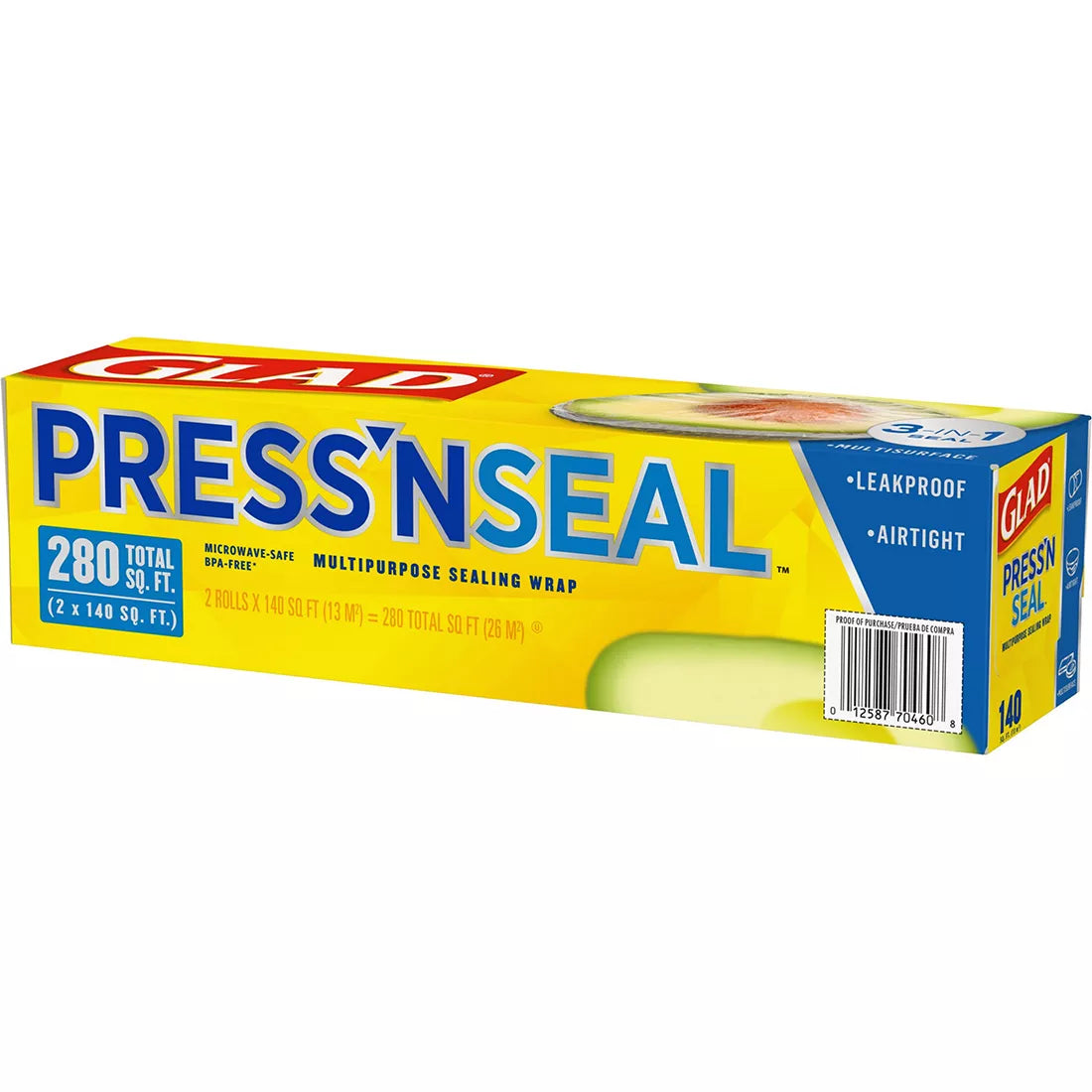 Glad Press N Seal Plastic Wrap, 2 pk./140 sq. ft.