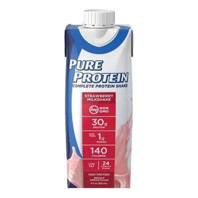 Pure Protein Strawberry Protein Milkshake (11 fl. oz.,15 ct.)