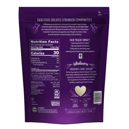 Wholesome Organic Cane Sugar (6 lbs.)